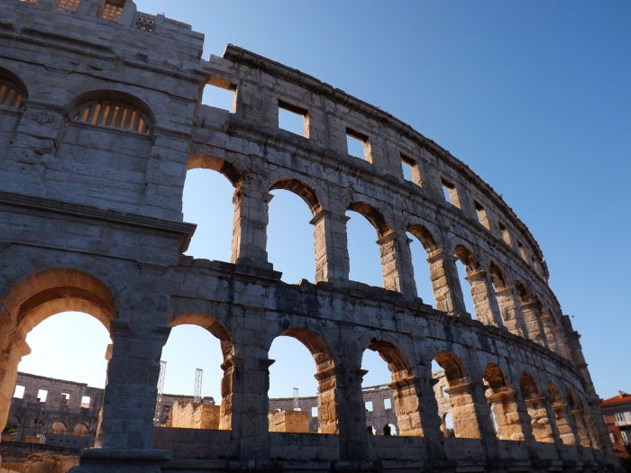 Anfiteatro romano de Pula, península de Istria