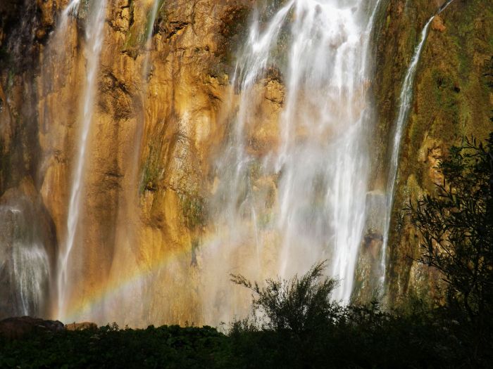 Cascadas en el parque nacional de Pletvice, de similar formación a las Lagunas de Ruidera manchegas