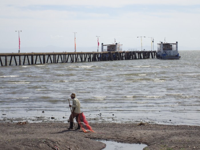 orilla del lago Cocibolca desde Granada.