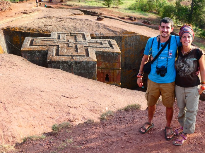 Iglesia de San George en Lalibela, una de las postales más clásicas del país