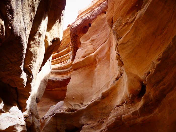 Cañón rojo de arenisca cercano a Eilat